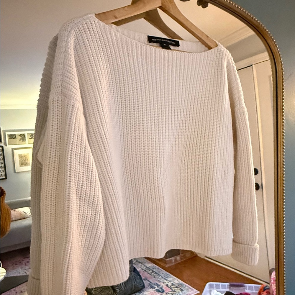 French Connection White Sweater